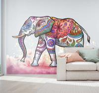 Wilde dieren stickers prachtige olifant