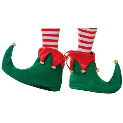 Elfen schoenen - groen - 30 cm - volwassenen - elf accessoires - elfenschoentjes