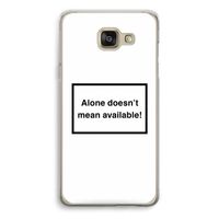 Alone: Samsung Galaxy A5 (2016) Transparant Hoesje Alone: Samsung Galaxy A5 (2016) Transparant Hoesje
