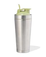 HEMA Shakebeker 750ml rvs metallic-groen (grijs metallic)