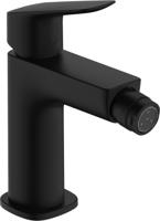 Hansgrohe Logis Fine ééngreeps bidetmengkraan 110 met PopUp trekwaste, mat zwart