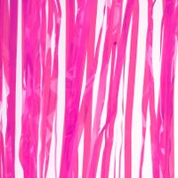 Folie deurgordijn roze transparant 200 x 100 cm - thumbnail
