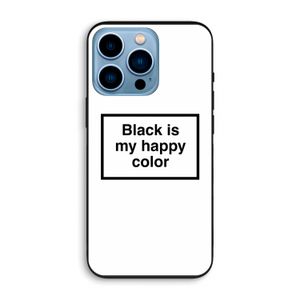 Black is my happy color: iPhone 13 Pro Biologisch afbreekbaar hoesje