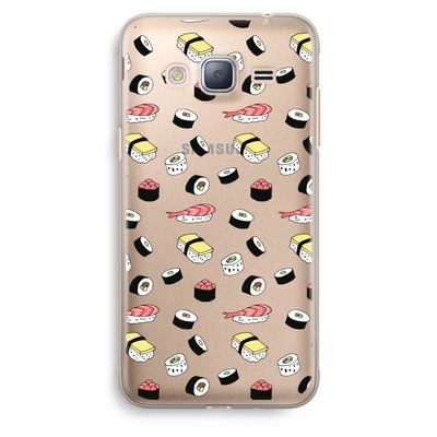 Sushi time: Samsung Galaxy J3 (2016) Transparant Hoesje
