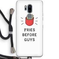 Fries before guys: LG G7 Thinq Transparant Hoesje met koord