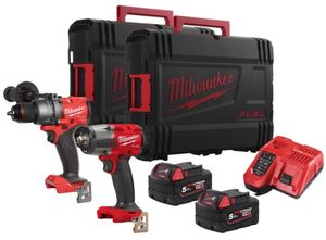 Milwaukee M18 FPP2F3-502X M18 FUEL powerpack 2-kit (M18FPD3, FMTIW2F12, 2 x 5,0Ah) - 4933492518