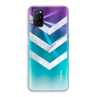 Marmeren pijlen: Oppo A92 Transparant Hoesje