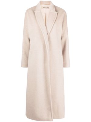 Blanca Vita manteau long Calomeria à design en feutre - Tons neutres