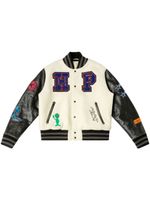 Heron Preston veste bomber à détails de patchs - Tons neutres