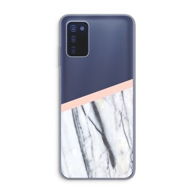 A touch of peach: Samsung Galaxy A03s Transparant Hoesje
