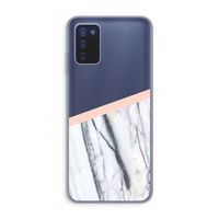 A touch of peach: Samsung Galaxy A03s Transparant Hoesje
