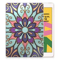 Apple iPad 10.2 | iPad 10.2 (2020) | 10.2 (2021) | Siliconen hoesje | Purple Flower