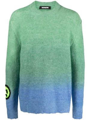 BARROW pull à logo intarsia - Vert
