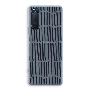 Moroccan stripes: Sony Xperia 5 II Transparant Hoesje