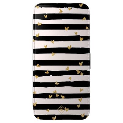 Samsung Galaxy A56 flipcase - Hart streepjes