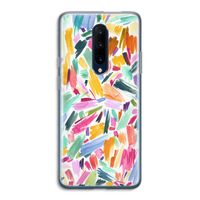 Watercolor Brushstrokes: OnePlus 7 Pro Transparant Hoesje