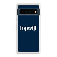 Topwijf Navy: Google Pixel 6 Pro Transparant Hoesje