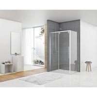 Van Rijn Products ST06 Softclose schuifdeur 8mm helderglas 178.5x200cm Voor combinatie met wand inclusief greep chroom ST06350180 Van Rijn Products ST06 Softclose schuifdeur 8mm helderglas 178.5x200cm Voor combinatie met wand inclusief greep chroom ST06350180