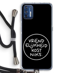 Vriendelijkheid: Motorola Moto G9 Plus Transparant Hoesje met koord