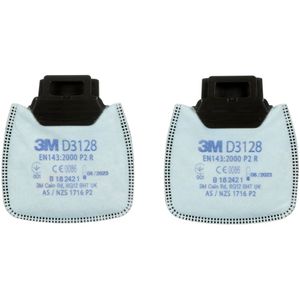 3M D3128 Partikelfilter 2 stuk(s)