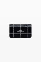 Grote converteerbare portemonnee met ruiten - BLACK - U