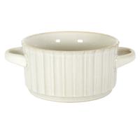 Soepkommen Florence - creme wit - 1x stuks - 14 x 7 cm - keramiek - soepkommetjes Soepkommen Florence - creme wit - 1x stuks - 14 x 7 cm - keramiek - soepkommetjes