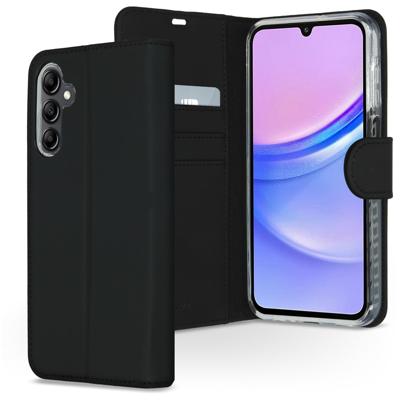 AccezzWallet Softcase Bookcase Samsung Galaxy A15 (5G/4G) Telefoonhoesje Zwart