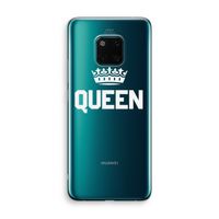 Queen zwart: Huawei Mate 20 Pro Transparant Hoesje