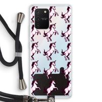 Musketon Unicorn: Samsung Galaxy S10 Lite Transparant Hoesje met koord