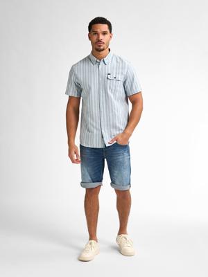 Petrol Men Shirt Short Sleeve Aop M-1050-sis417 Overhemd 5187 Pale Blue
