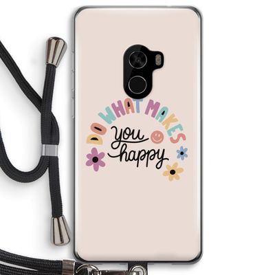Happy days: Xiaomi Mi Mix 2 Transparant Hoesje met koord