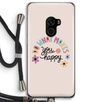 Happy days: Xiaomi Mi Mix 2 Transparant Hoesje met koord