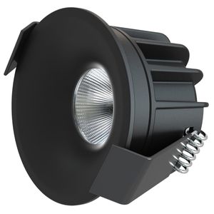 LED Camicro Downlight vast 4W 45º 2.700K/3.000K/DTW IP44 dimbaar Zwart