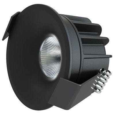 LED Camicro Downlight vast 4W 45º 2.700K/3.000K/DTW IP44 dimbaar Zwart