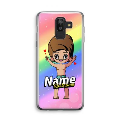 Chibi Maker man: Samsung Galaxy J8 (2018) Transparant Hoesje