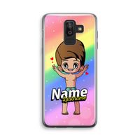 Chibi Maker man: Samsung Galaxy J8 (2018) Transparant Hoesje