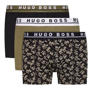 Hugo Boss Boxershorts 3-pack groen-zwart
