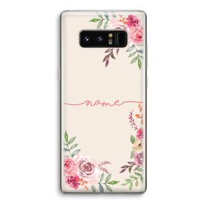 Rozen: Samsung Galaxy Note 8 Transparant Hoesje