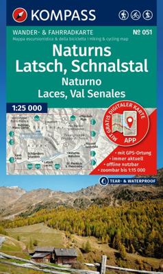 Wandelkaart 051 Naturns - Latsch- Schnalstal | Kompass