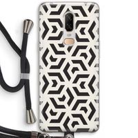 Crazy pattern: OnePlus 6 Transparant Hoesje met koord