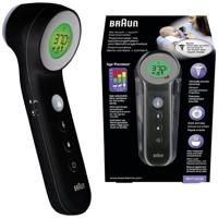 Braun No touch + touch schwarz Koortsthermometer Meten zonder aanraking