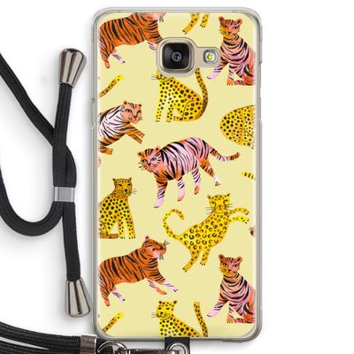 Cute Tigers and Leopards: Samsung Galaxy A5 (2016) Transparant Hoesje met koord