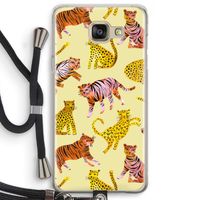 Cute Tigers and Leopards: Samsung Galaxy A5 (2016) Transparant Hoesje met koord