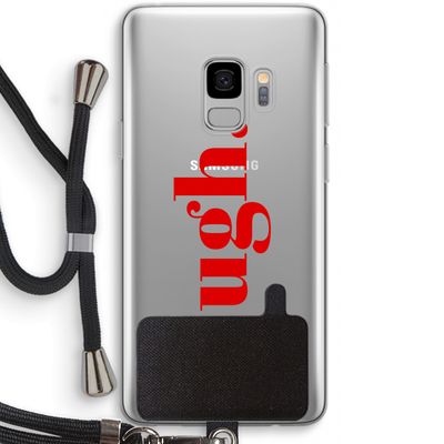 Ugh: Samsung Galaxy S9 Transparant Hoesje met koord