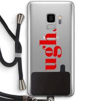 Ugh: Samsung Galaxy S9 Transparant Hoesje met koord