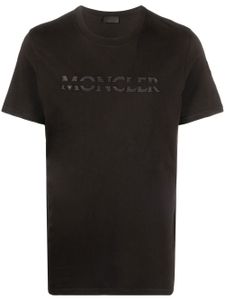 Moncler t-shirt à logo imprimé - Noir