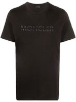Moncler t-shirt à logo imprimé - Noir