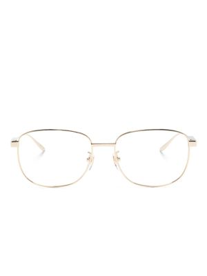 Gucci Eyewear lunettes de vue à monture rectangulaire - Or
