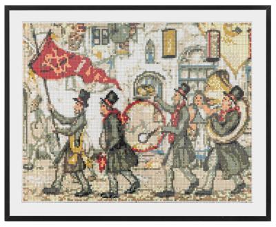 Grafix diamond painting anton pieck fanfare 40x50cm