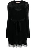 TWINSET robe en point d'esprit - Noir